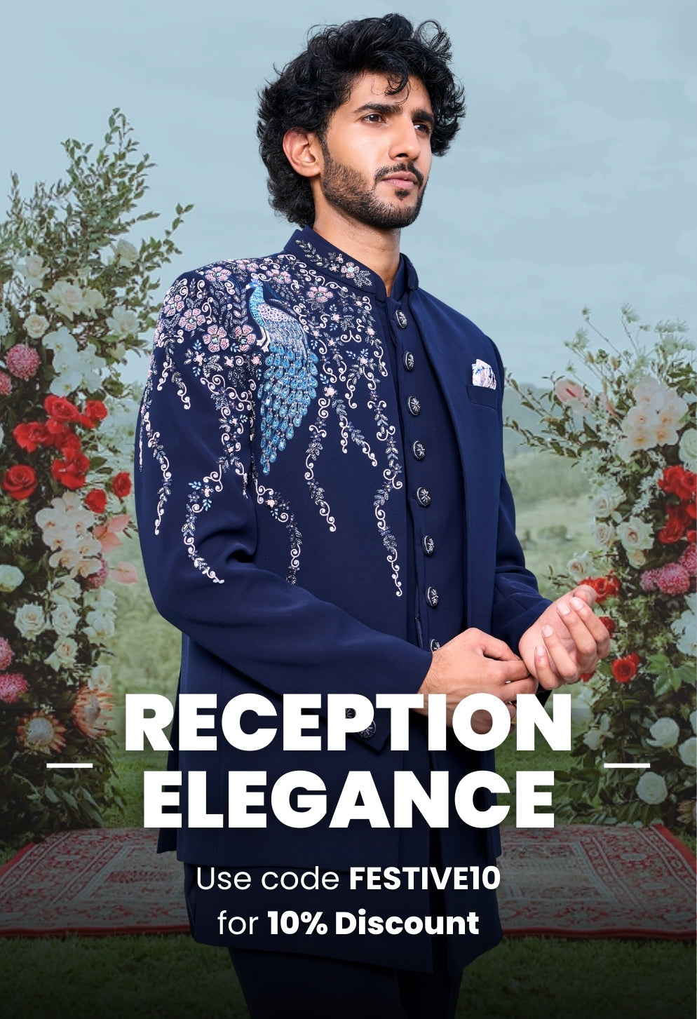 Reception Elegance Outfit for Men – Mahavir NX