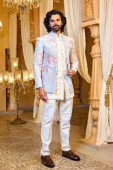 Pastel Bloom Indo-Western for Men