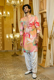 Festive Radiance Mirror Work Kurta for Men