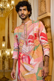 Festive Radiance Mirror Work Kurta for Men