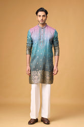 Azure Twilight Ombre Heritage Kurta
