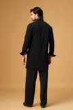 Obsidian Bloom Embroidered Kurta Set