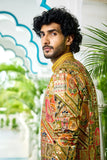 Golden Mosaic Yellow Kurta Set