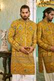 Mustard Yellow Embroidered Mirror Work Kurta