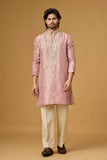 Blush Rose Floral Embroidered Kurta Set