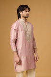 Blush Rose Floral Embroidered Kurta Set