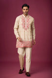 Kurta Set for Men Under 10000 – Ivory Rose Floral Ethnic Wear | Mahavir NX