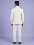 White Designer Blazer for Men