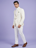 White Designer Blazer for Men