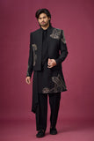 Midnight Noir Regal Embroidered Indo-Western Set