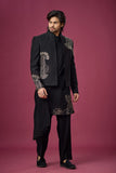 Midnight Noir Regal Embroidered Indo-Western Set
