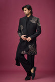 Midnight Noir Regal Embroidered Indo-Western Set
