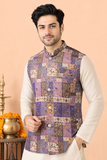 Printed Wedding Koti for Men