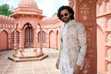 Embroidered indo-western - Ivory Pastel Royale Indo-Western