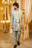 Festive indo-western - Sage Royale Patchwork Indo-Western