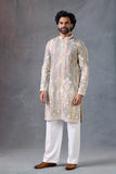 Heritage Bird Motif Designer Festive Kurta Wedding Outfit
