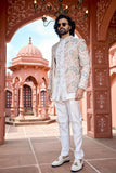 Mens indo-western - Ivory Pastel Royale Indo-Western