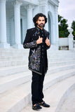 Mens indo-western kurta - Black Orchid Regal Indo-Western