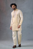 Premium Gold Tissue Festive V Neck Kurta Ethnic Wear