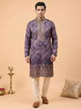 Premium Purple Festive Kurta for Men