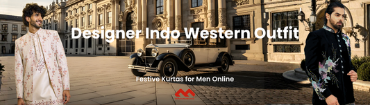 Designer Indo Western Outfit for Men | Mahavir NX