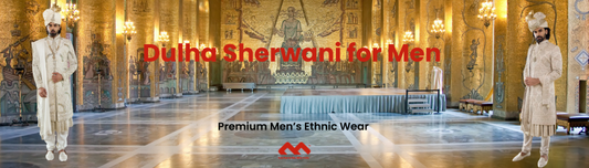 Dulha Sherwani for Men - Premium Groom Sherwani at Mahavir NX
