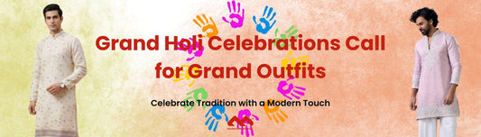 Grand Holi Celebration Outfits for Men | Mahavir NX