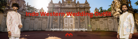 Indo Western Wedding Outfit for Men | Mahavir NX