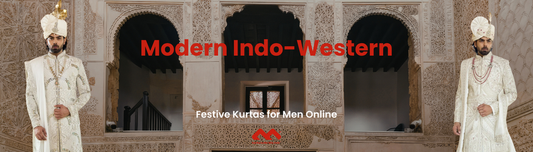 Modern Indo-Western Look for Engagement | Mahavir NX