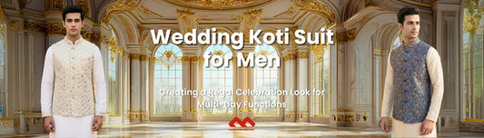 Wedding Koti Suit for Men - Creating a Regal Celebration Look for Multi-Day Functions - Mahavir NX Mumbai