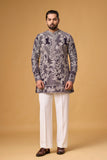 Midnight Heritage Floral Patterned Kurta Set
