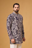 Midnight Heritage Floral Patterned Kurta Set