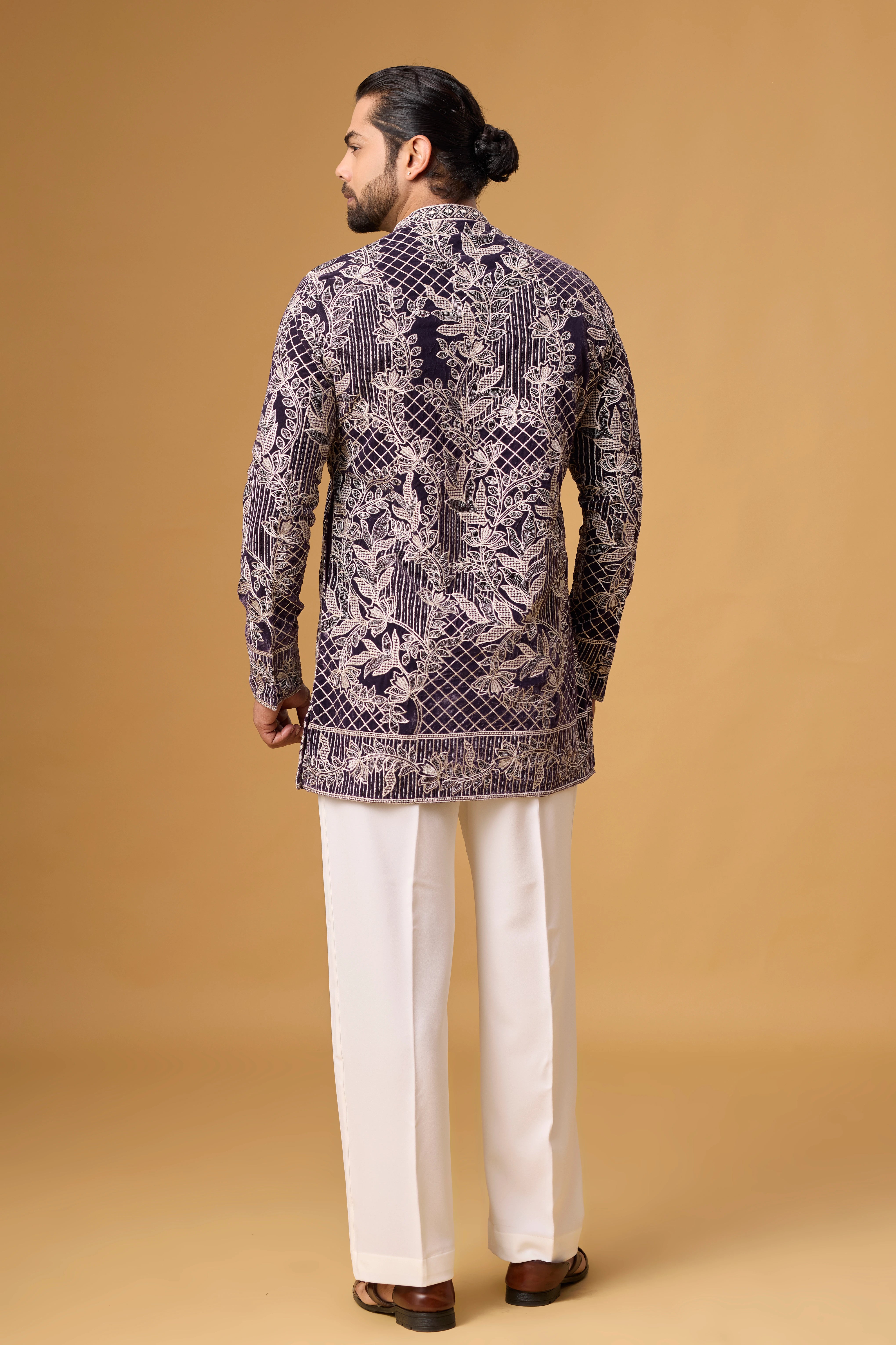 Midnight Heritage Floral Patterned Kurta Set