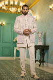 Beige Pastel Elegance Indo-Western