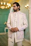Beige Pastel Elegance Indo-Western