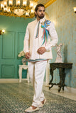 Ivory Peacock Glory Indo-Western