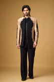 Midnight Regal Black & Gold Indo-Western Ensemble