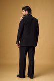 Midnight Regal Black & Gold Indo-Western Ensemble