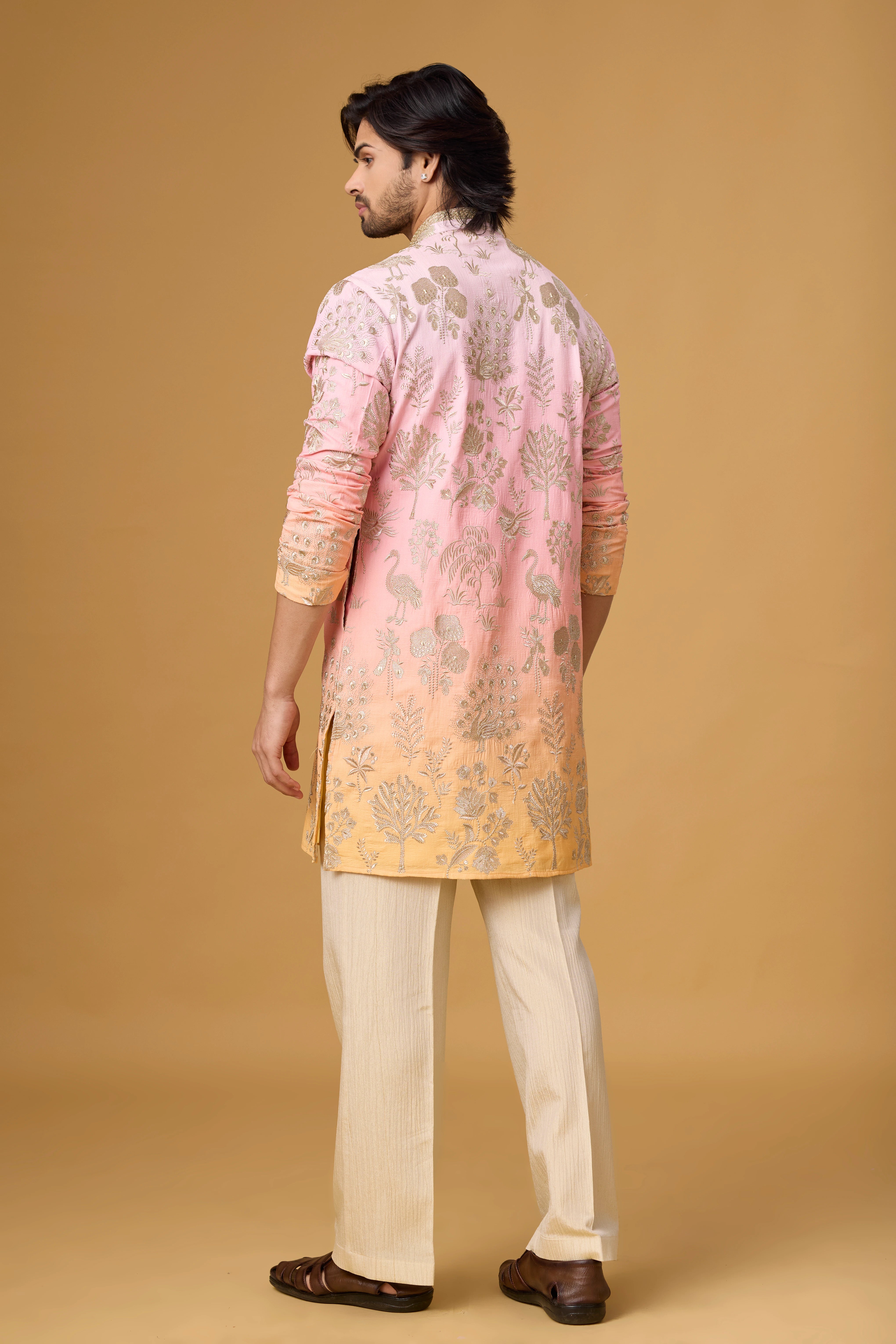 Blush Bloom Embroidered Kurta Set