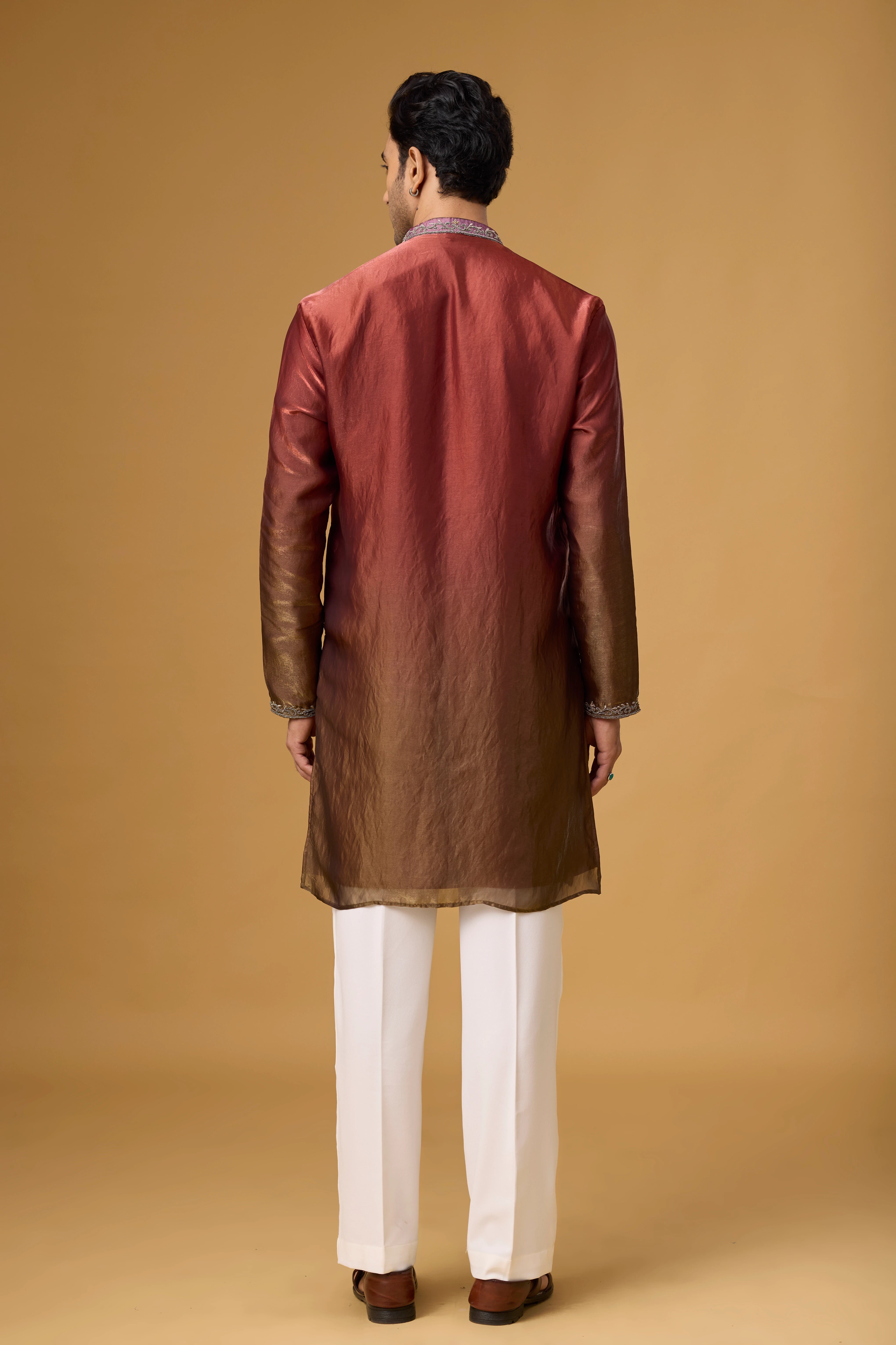Regal Burgundy Heritage Embroidered Kurta Set