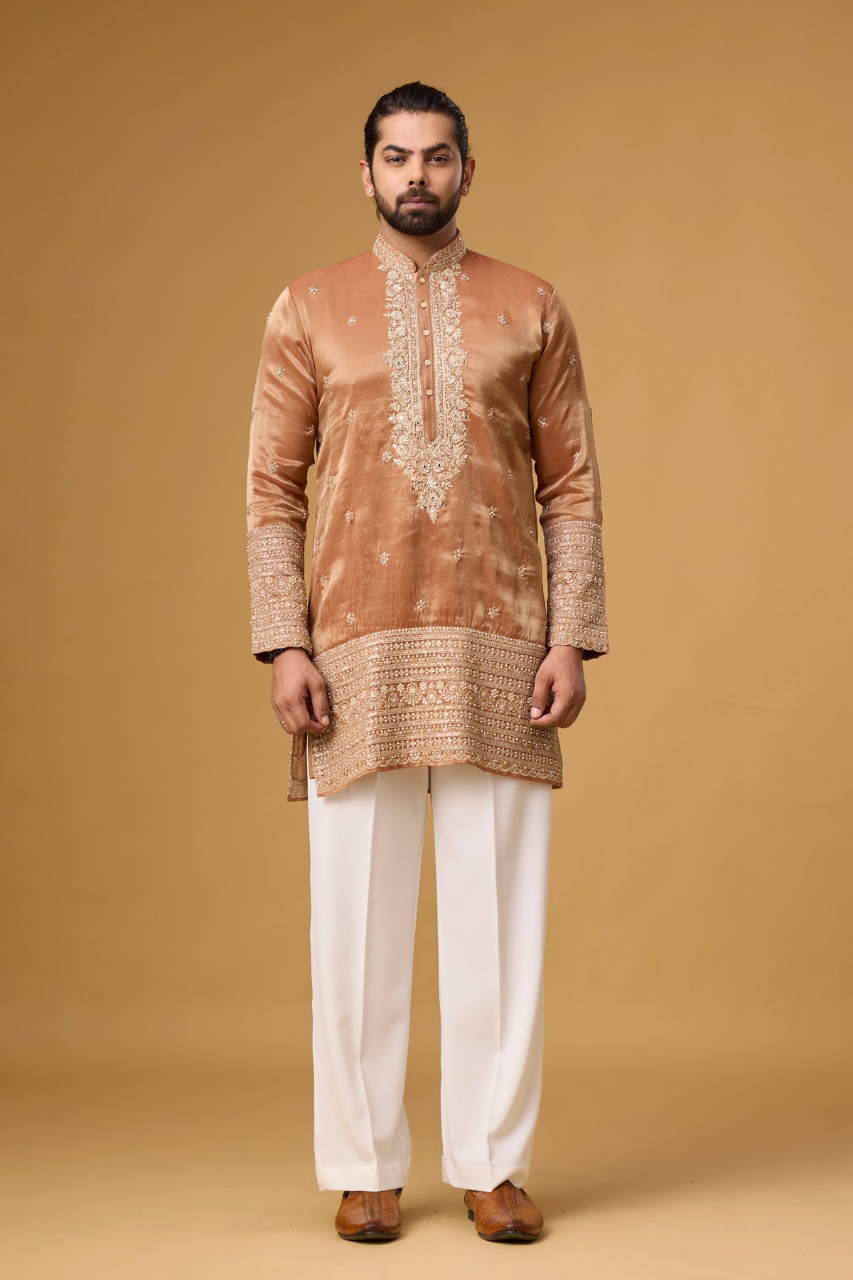 Copper Royale Embroidered Kurta Set
