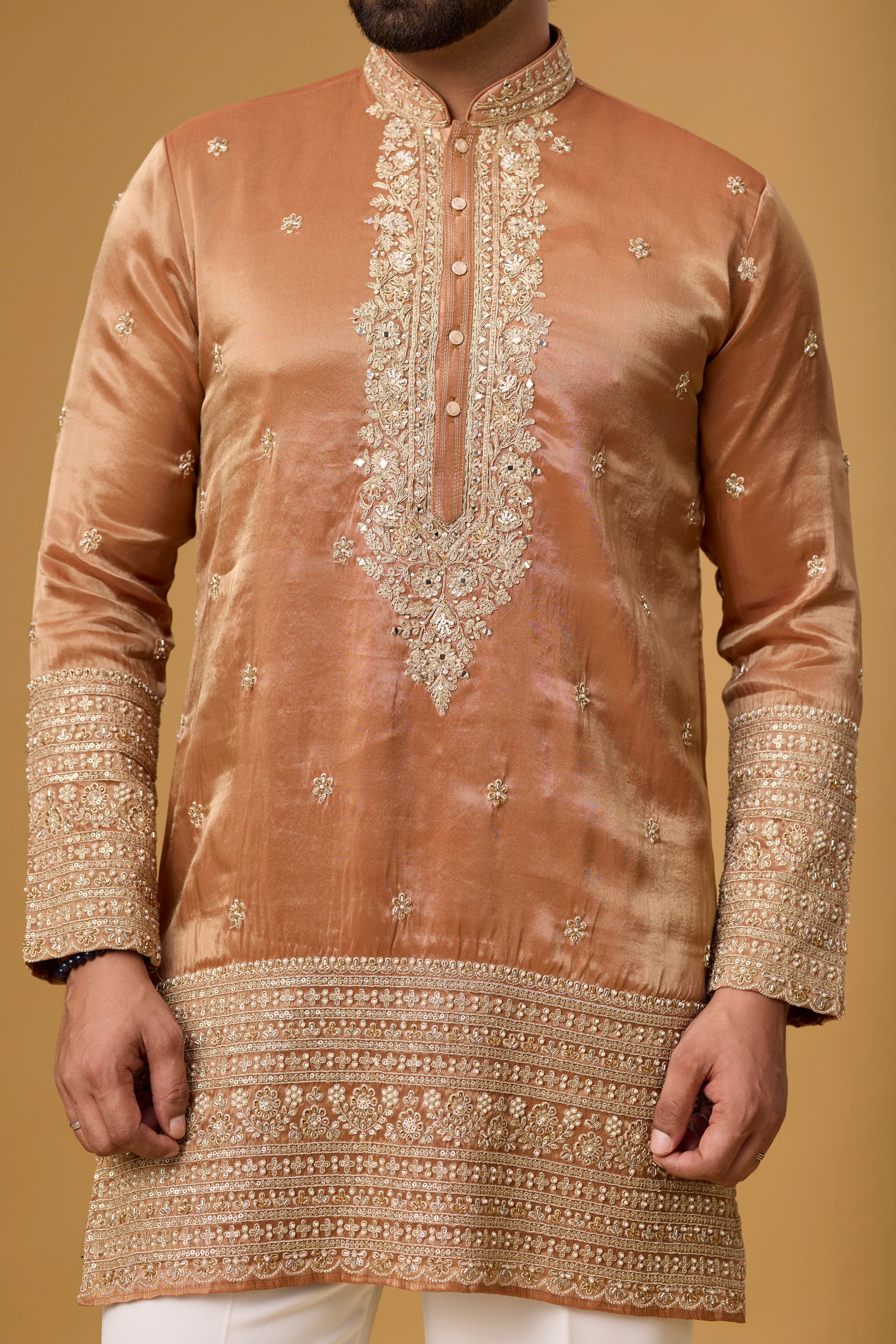 Copper Royale Embroidered Kurta Set