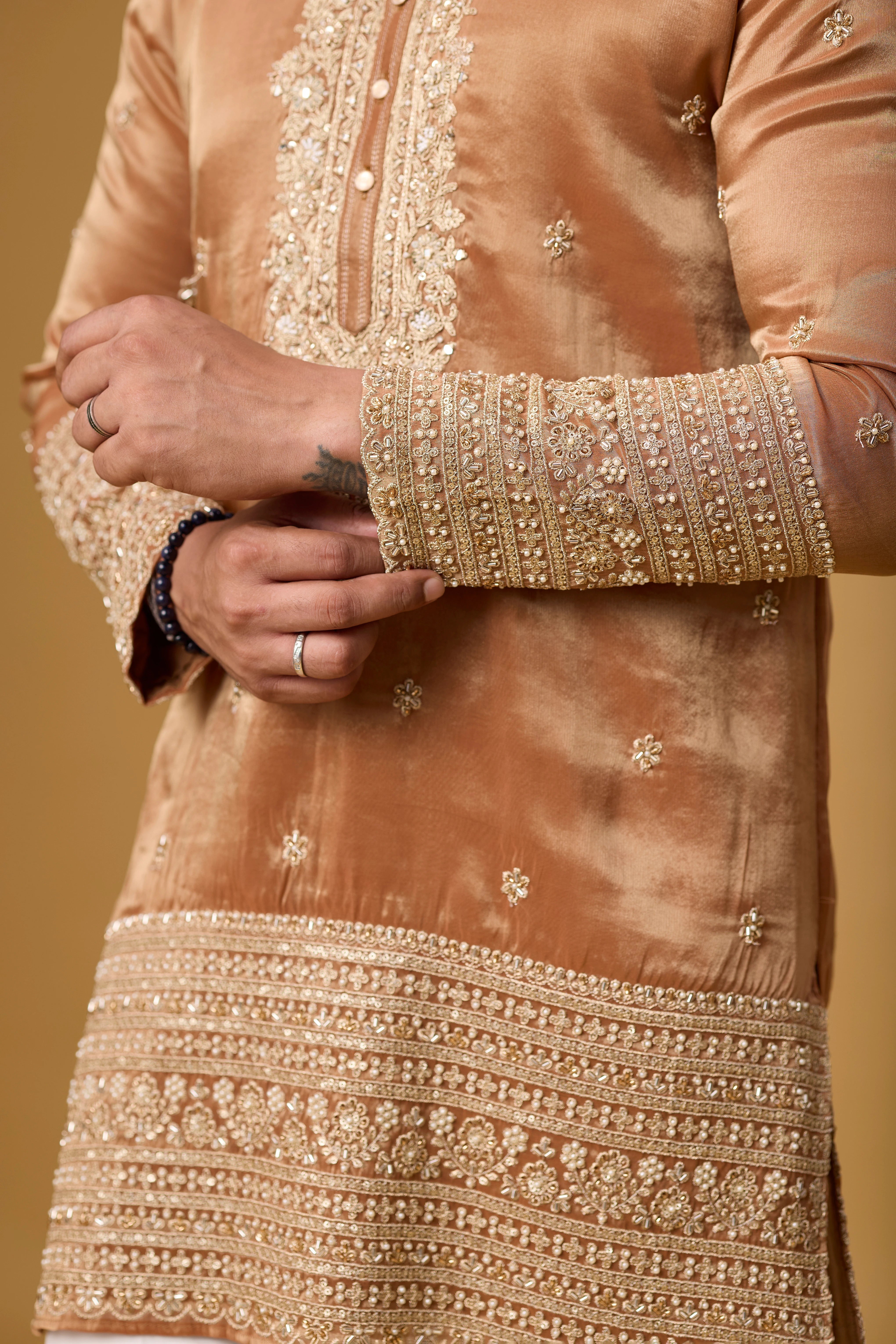 Copper Royale Embroidered Kurta Set