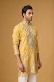 Golden Sunburst Embroidered Kurta Set