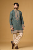 Ornate Hem Border Regal Kurta Set – Wedding Ethnic Wear | Mahavir NX