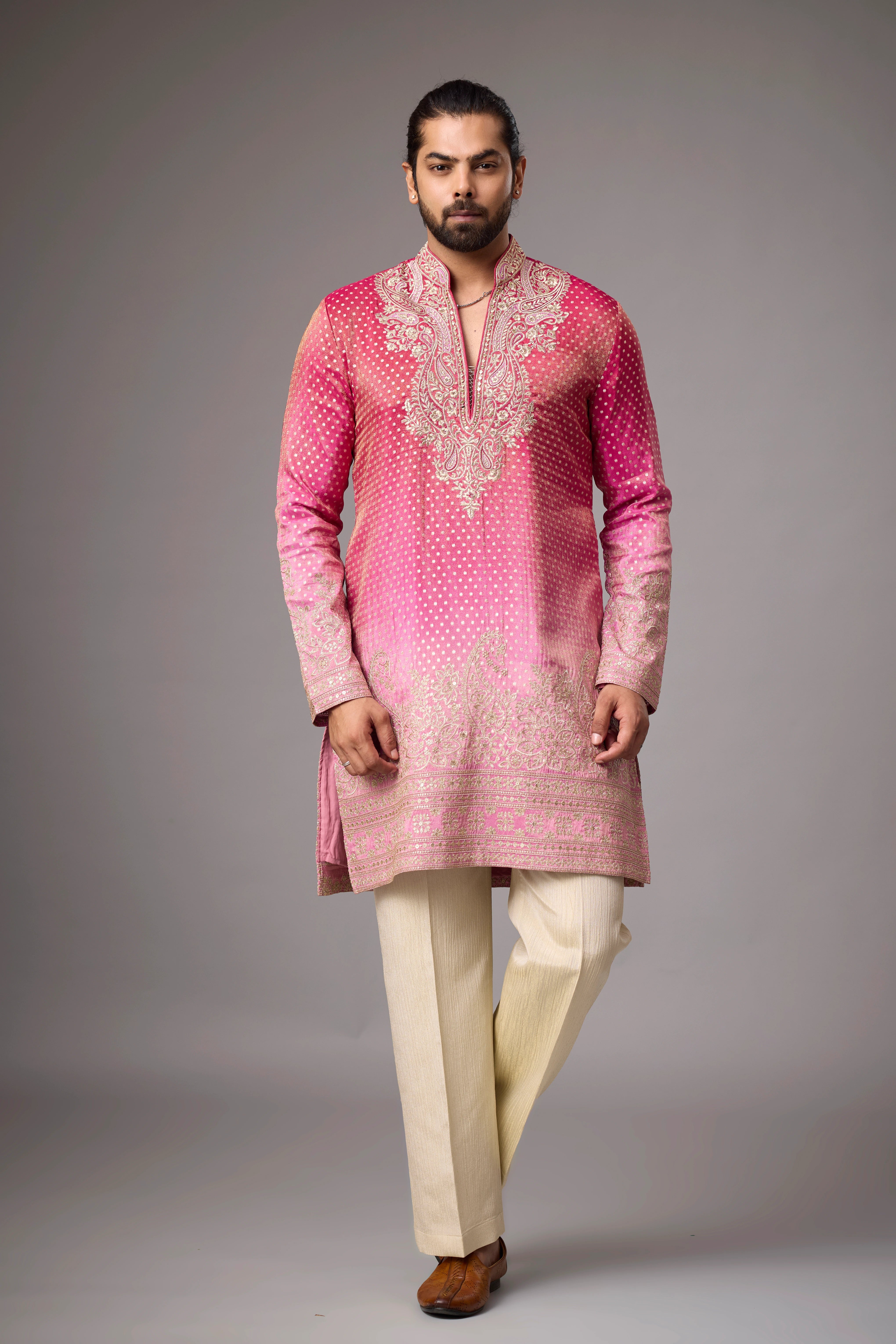 Embroidered Kurta Set for Men – Paisley Heritage Ethnic Wear | Mahavir NX