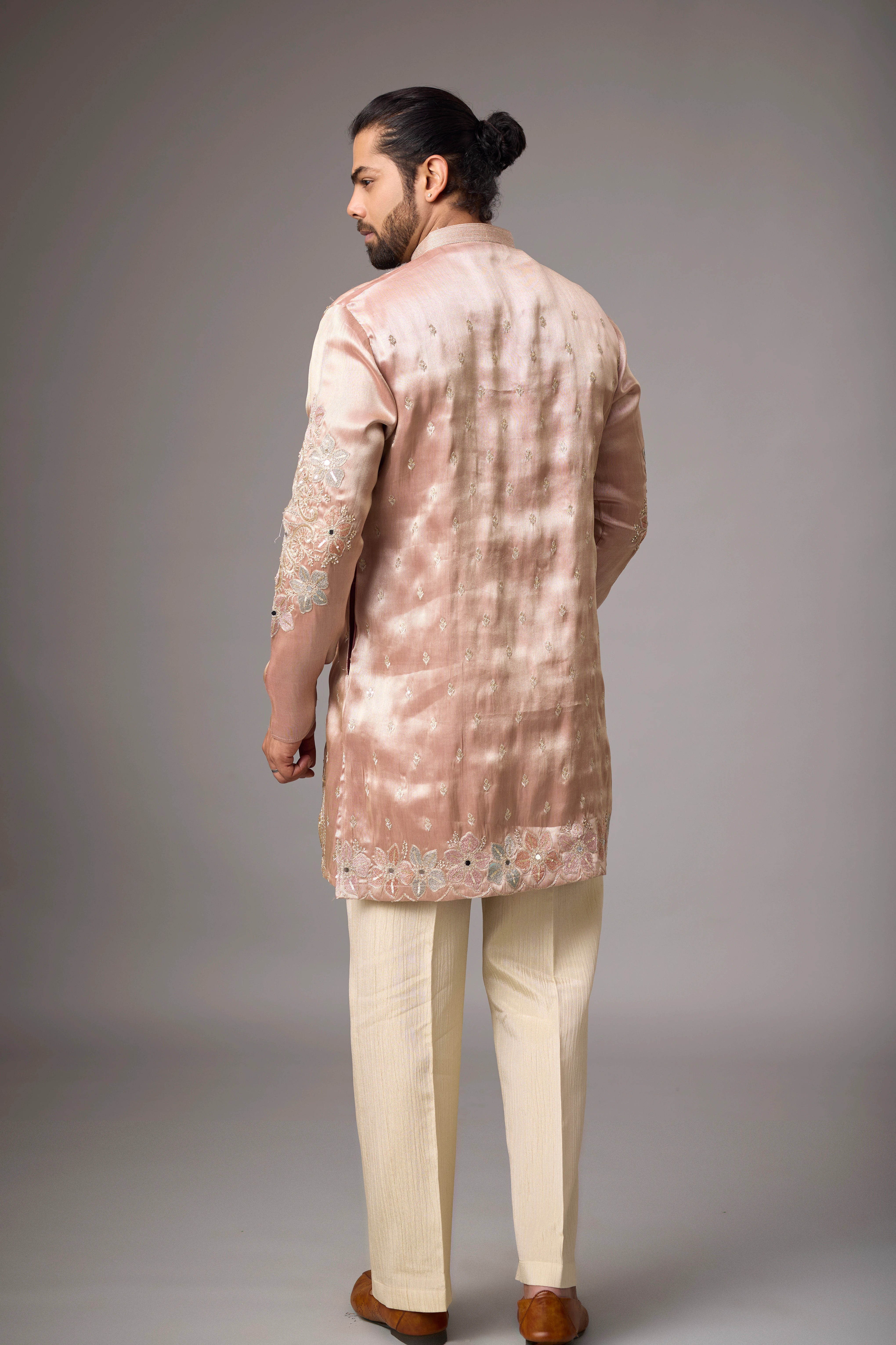 Blush Rose Intricate Embroidered Kurta