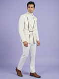 White Designer Blazer for Men