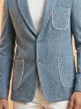 Light Blue Designer Blazer for Men