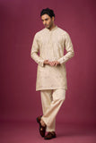 Premium Ethnic Wear for Men – Peacock Motif Kurta Set Online | Mahavir NX